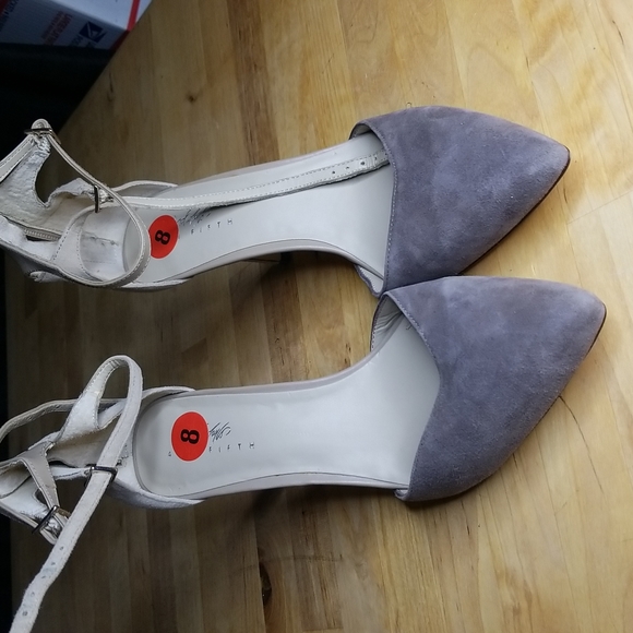 Suede pointed toe ankle strap 8 - Picture 9 of 14